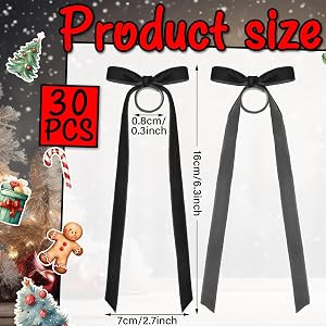 30 Pcs Christmas Wine Glasses Bow Charms Velvet Holiday Drink Charm Markers with Hook and Loop Wi... | Amazon (US)
