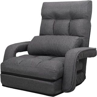 Adjustable 6-Position Floor Chair Folding Lazy Gaming Sofa,Indoor Chaise Lounge Sofa | Overstock.... | Bed Bath & Beyond