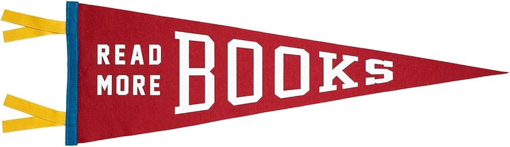 "Read More Books" Pennant • Oxford Pennant Original | Amazon (US)