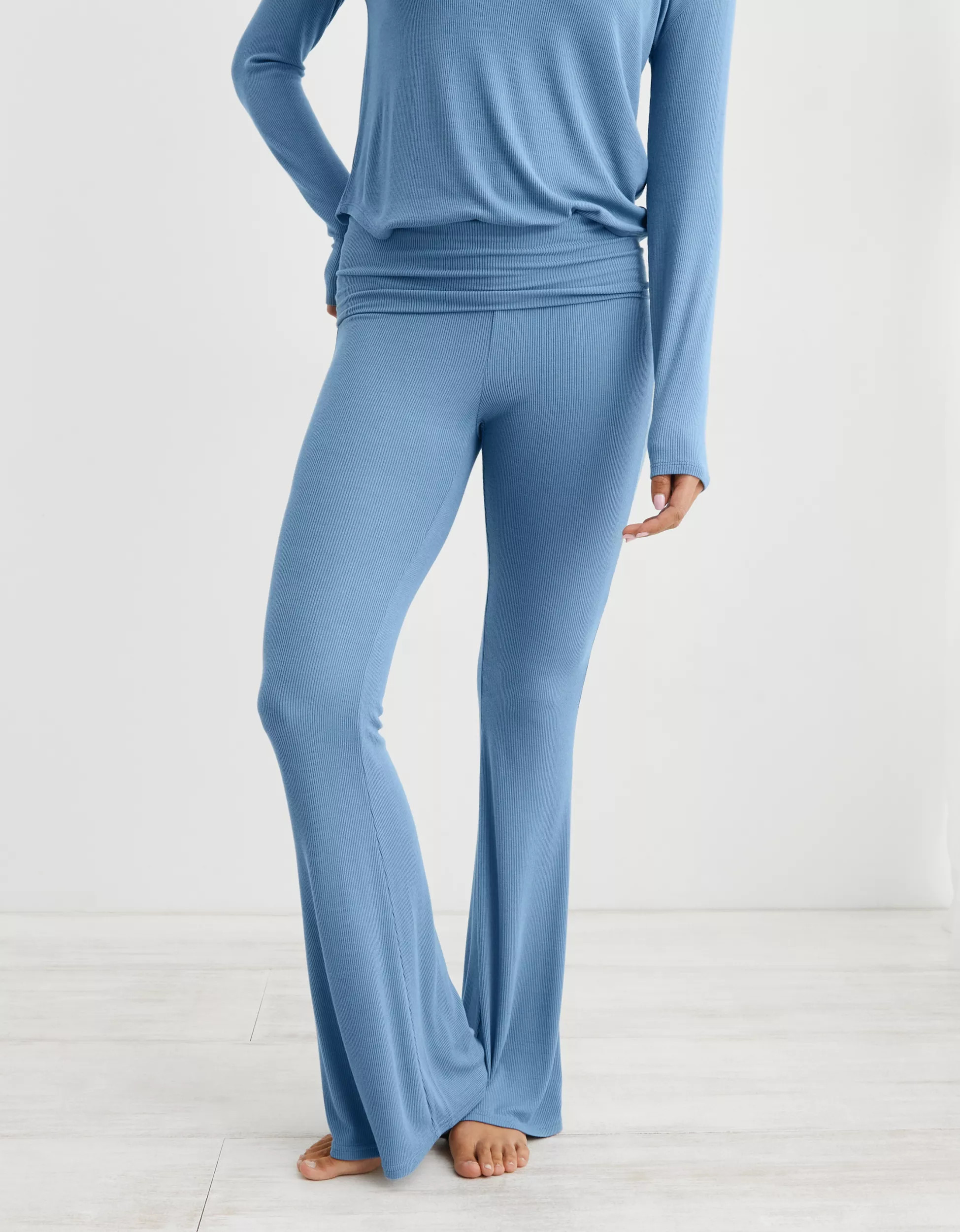 Aerie Real Soft Foldover Flare Pant | American Eagle Outfitters (US & CA)