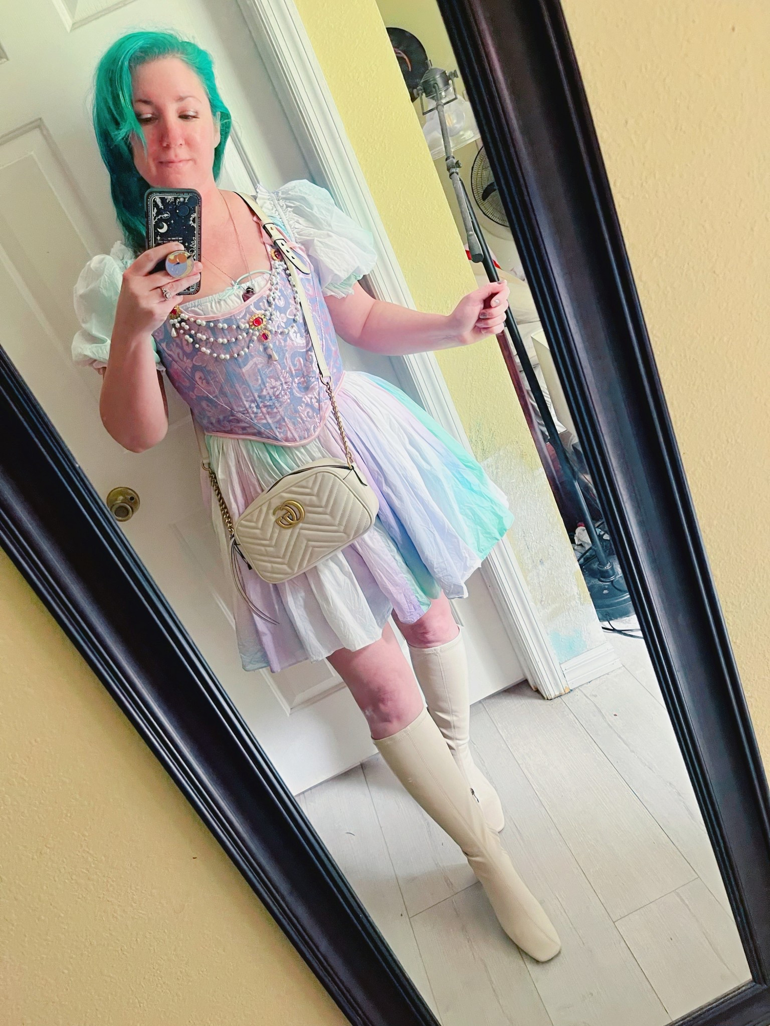 This was after I took all my makeup off because I couldn’t stand how it was looking today. 🥲
I will never get tired of corsets and stays with @Selkie dresses 
#mirrorpic 
#mirrorselfie
#selkiedress
#realoutfit 


#LTKSeasonal #LTKOver40 #LTKSummerEdit