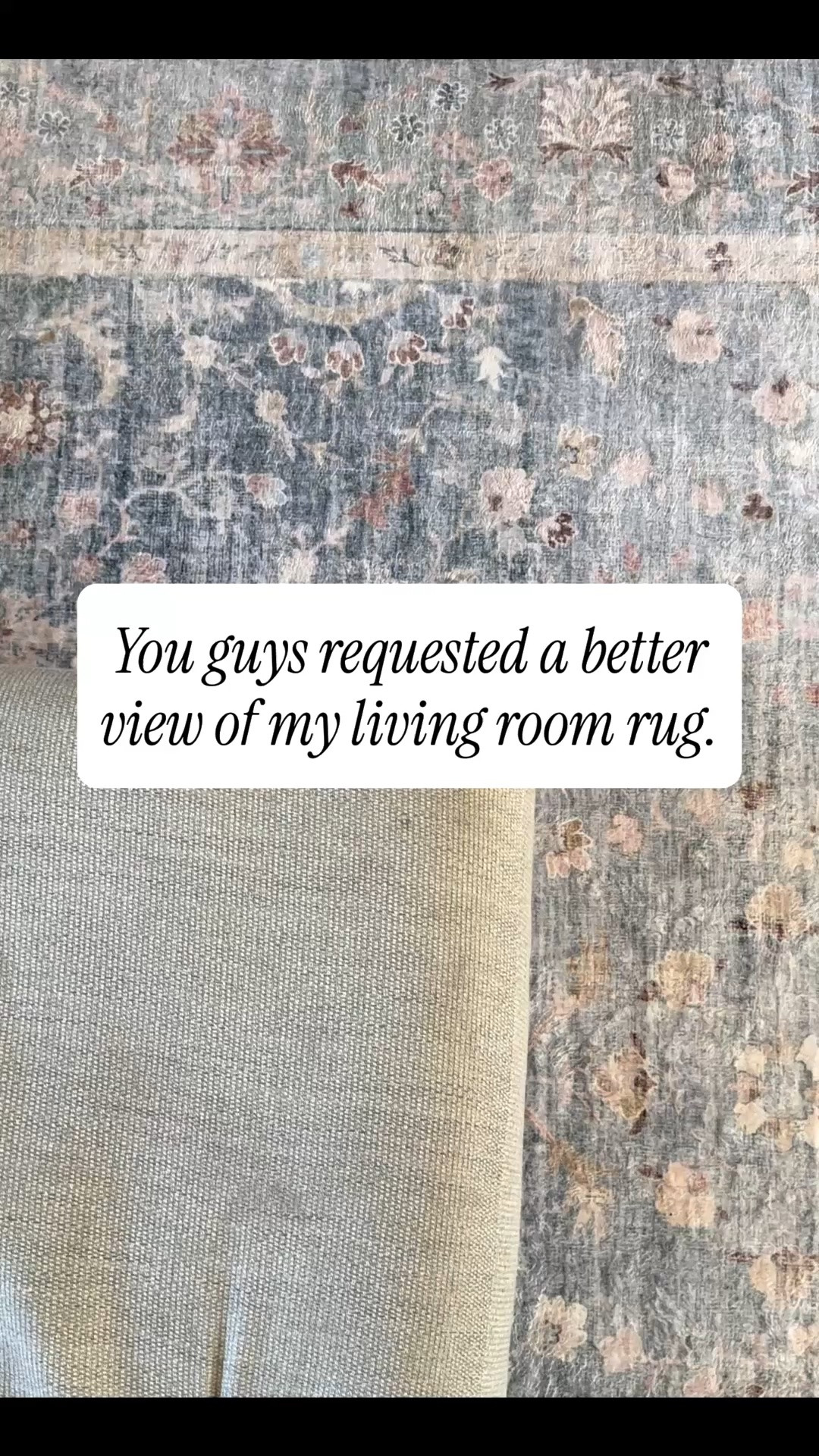 You guys requested a better view of my living room rug so here it is.

#LTKhome