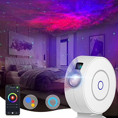 CHIGIH Smart Galaxy Star Projector,LED Starry Sky Night Light ,Nebula Ceiling Night Light App & Voice Controlled for Gaming Room,Bedroom,Home Theater,Camp Tent | Amazon (US)