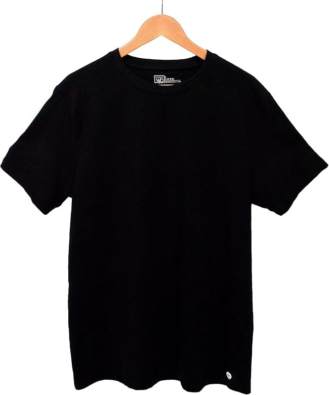Mens Organic T Shirt Black | Fair Trade T-Shirt | GOTS Cotton, Eco Friendly, Plain Black Tee | Amazon (US)