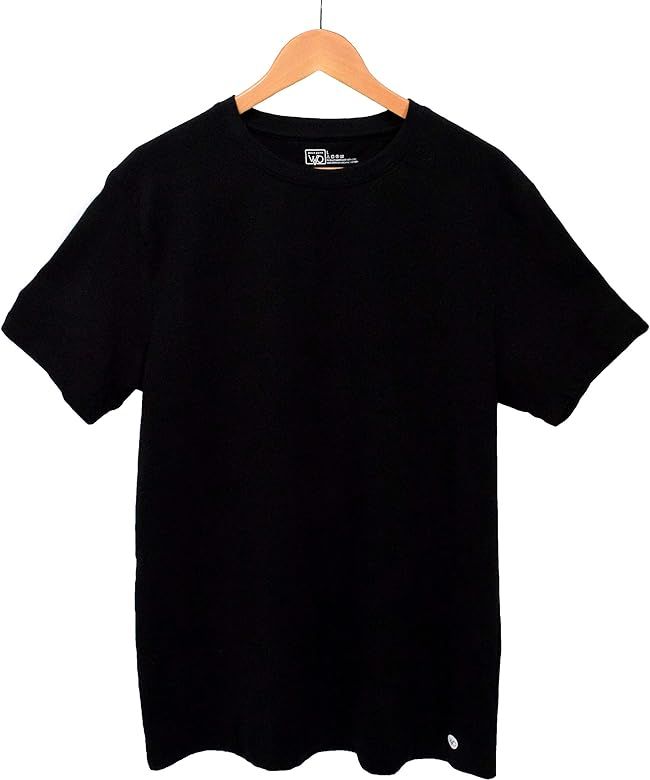 Mens Organic T Shirt Black | Fair Trade T-Shirt | GOTS Cotton, Eco Friendly, Plain Black Tee | Amazon (US)