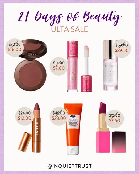 Ulta's 21 Days of Beauty sale features products from Origins, Foreo, Jaclyn, and more!

#makeupessentials #onsaletoday #makeupmusthaves #beautypicks

#LTKU #LTKbeauty #LTKsalealert