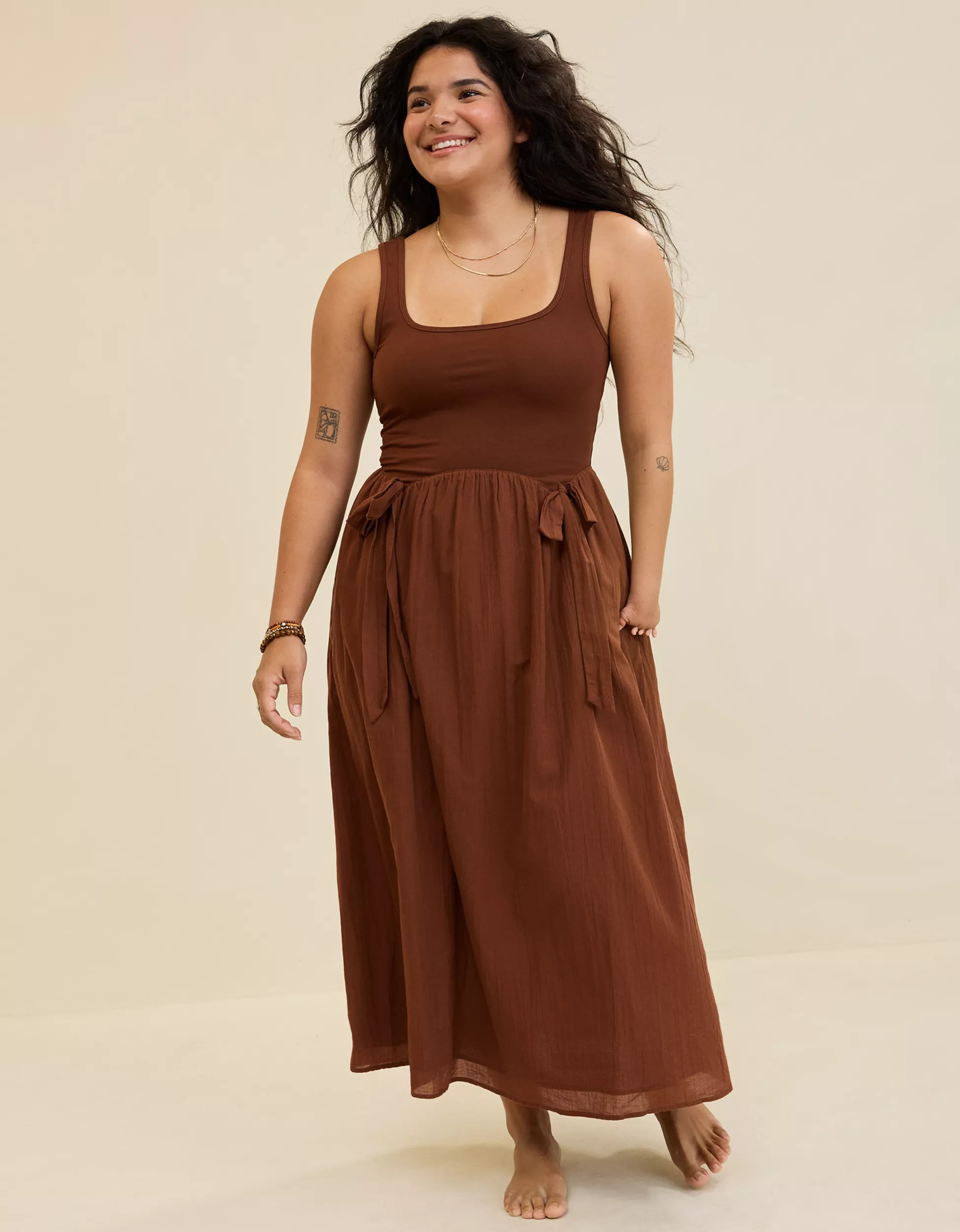 Aerie At The Barre Bow Dress | Aerie