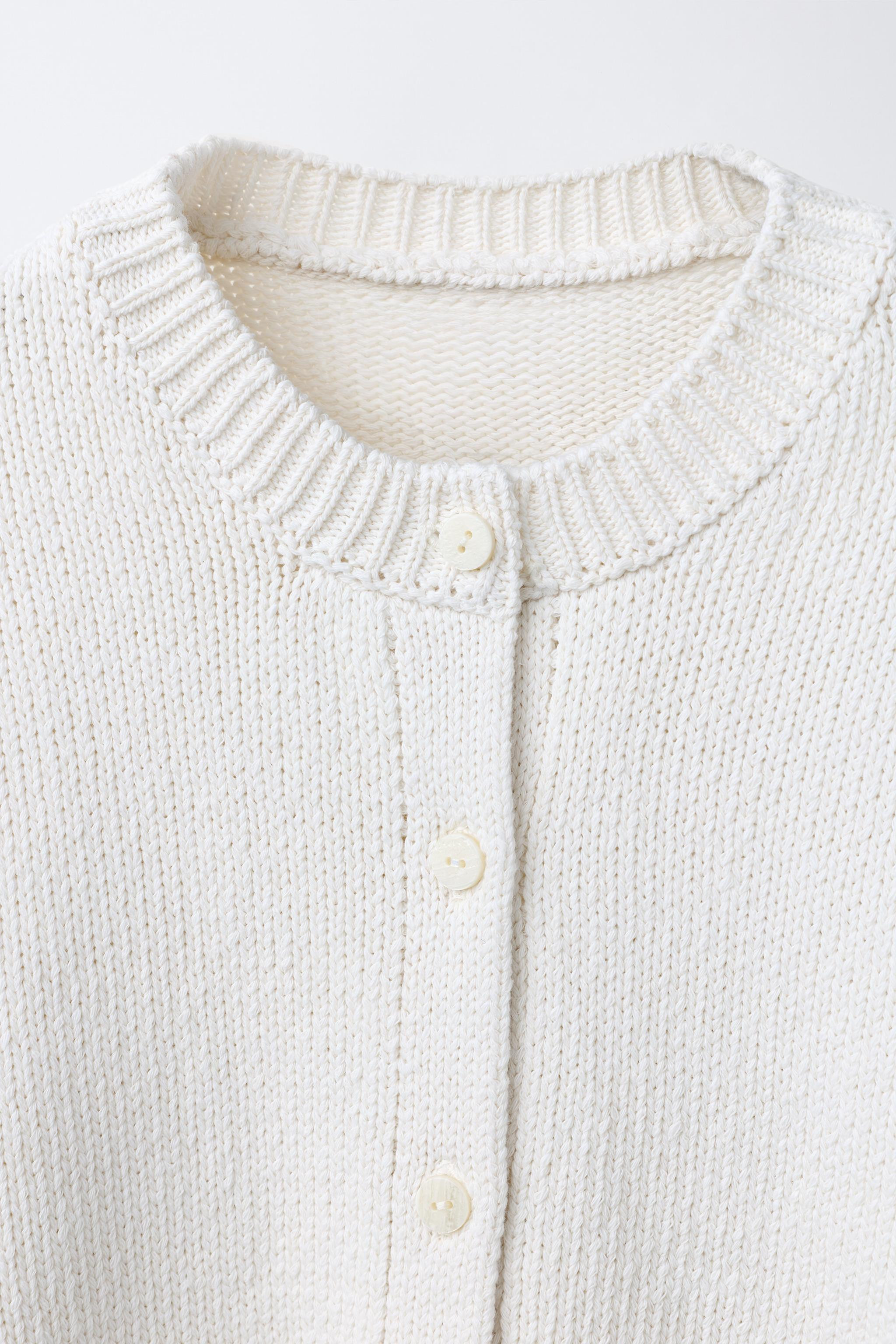 PUFF SLEEVE CARDIGAN | Zara UK