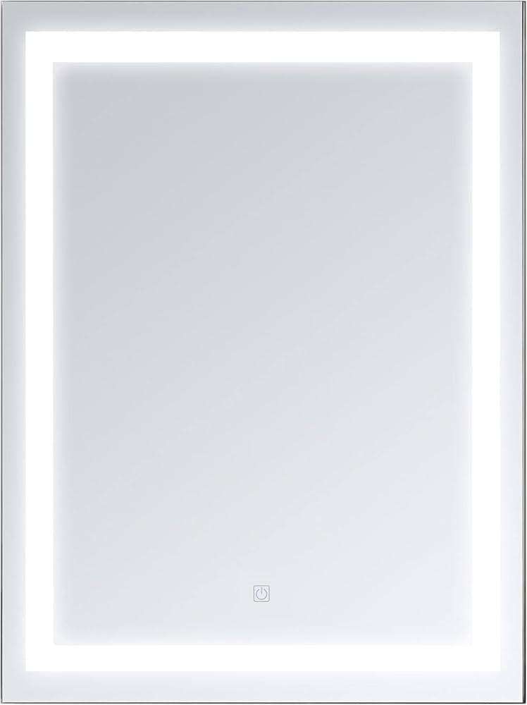 HOMCOM LED Wall Mount Bathroom Vanity Make Up Mirror w/Defogger - 32" x 24 | Amazon (US)