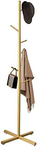 Jolitac Modern Metal Coat Rack in Gold Free Standing 7 Hooks Hall Tree in Corner, Hat Hanger & Co... | Amazon (US)