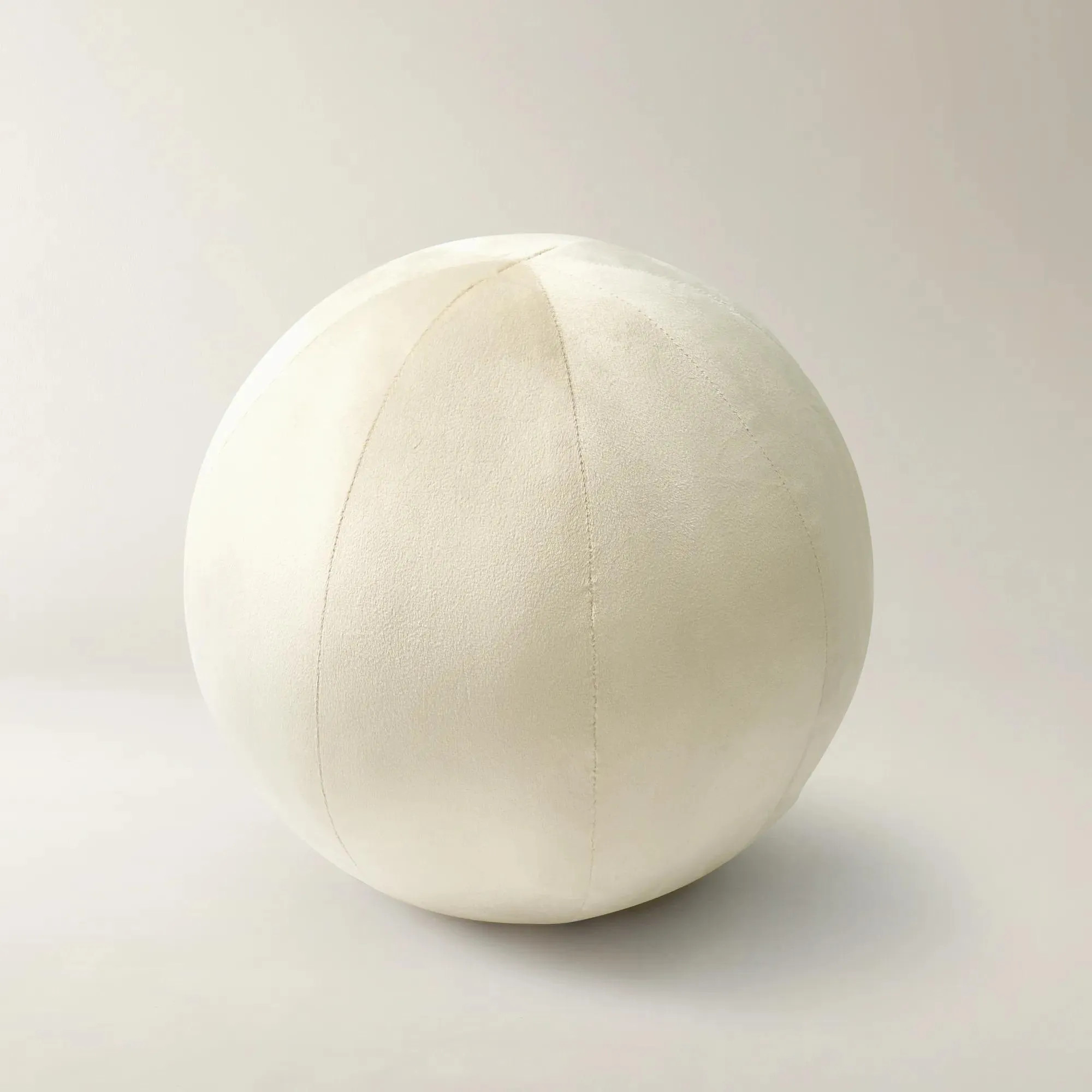 Veda Velvet Ball Pillow 12" - Butter Cream | Z Gallerie