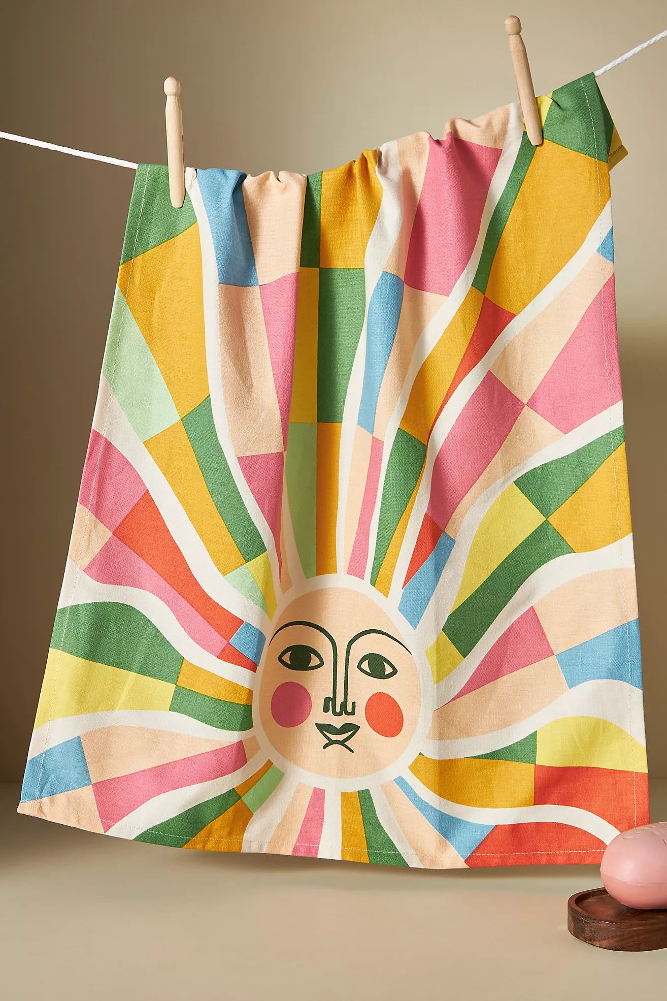 Rainbow Sun Dish Towel | Anthropologie (US)