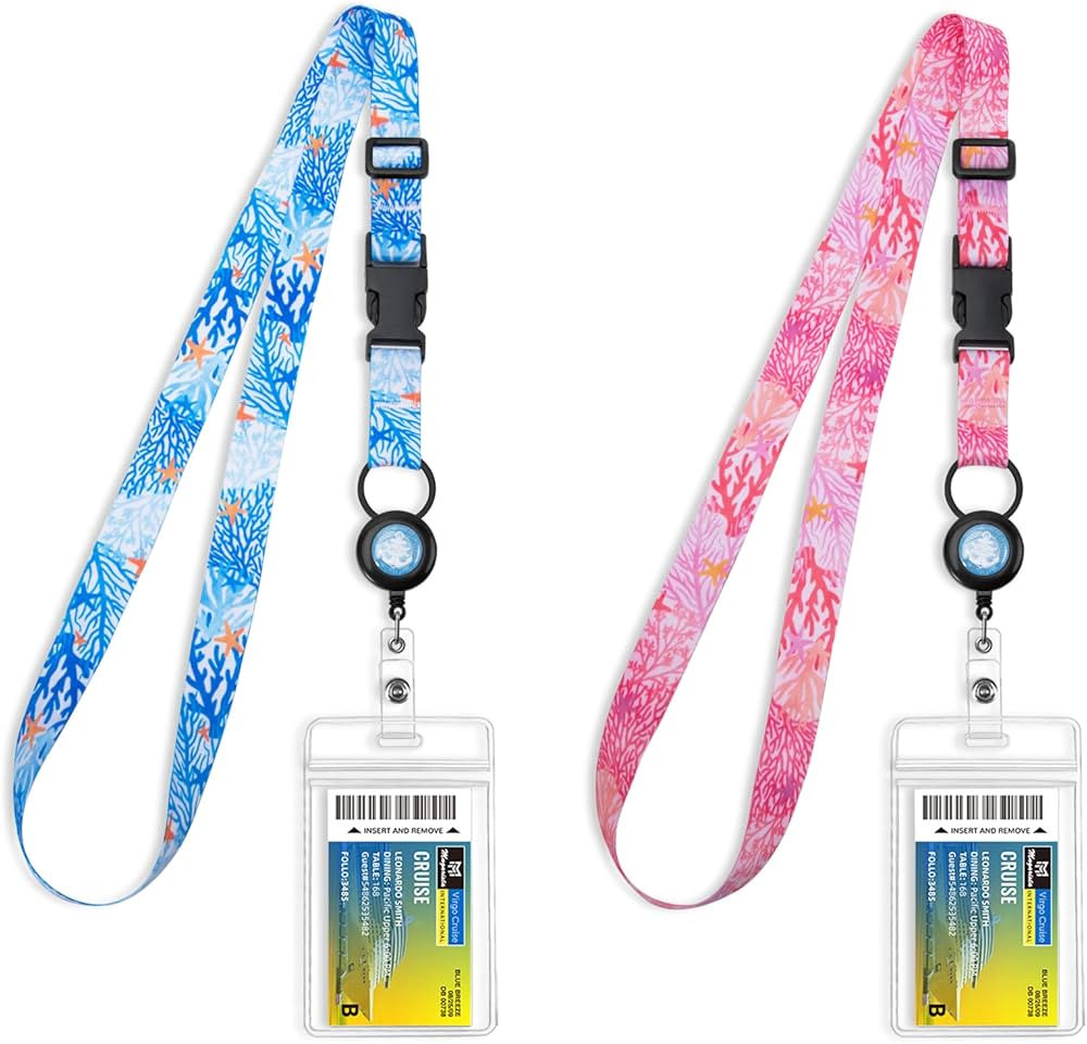 MNGARISTA Retractable Cruise Lanyard for Ship Cards, Waterproof Lanyards for Cruise Ship Cards wi... | Amazon (US)