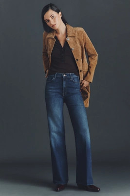 MOTHER Hustler Roller Sneak High-Rise Wide-Leg Jeans | Anthropologie (US)