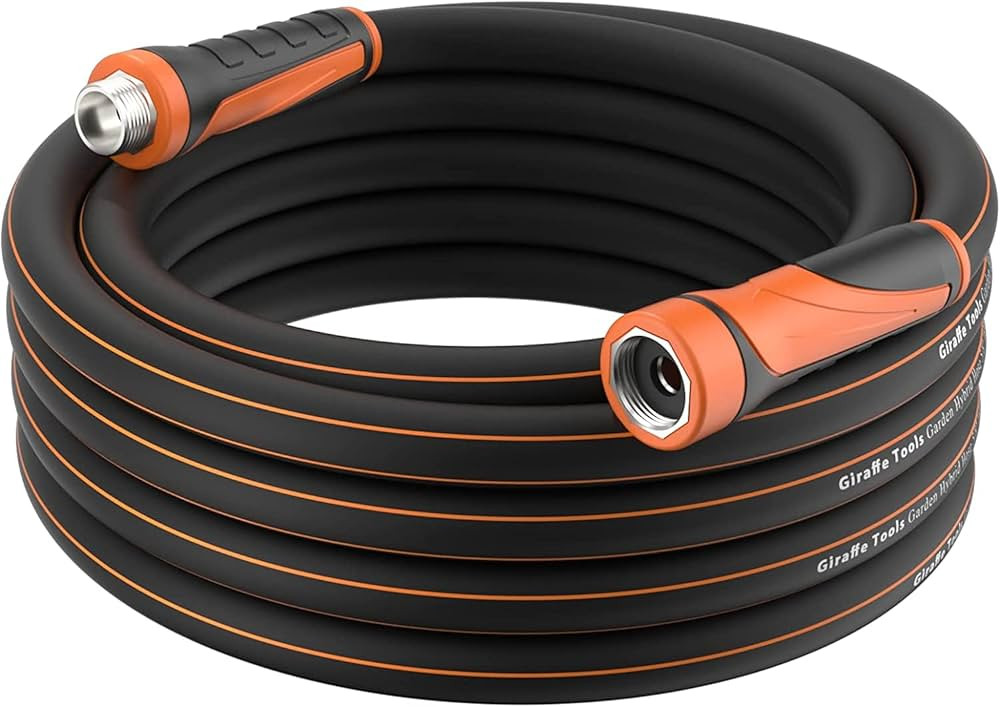 Giraffe Tools Garden Hose 50ft x 5/8", Water Hose Heavy Duty, Flexible, Lightweight Hybrid Hose w... | Amazon (US)