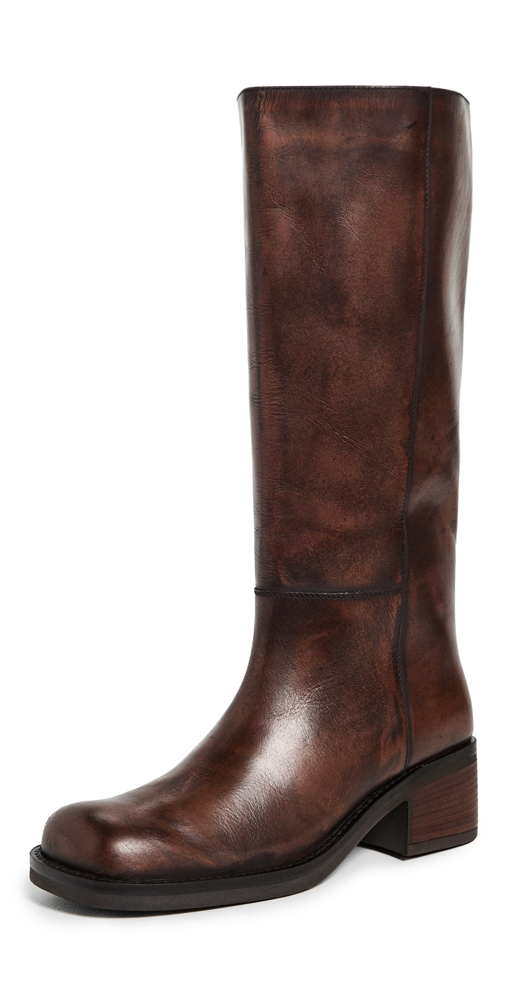 Free People Dana Distressed Pull On Boots Cognac 7 | Shopbop