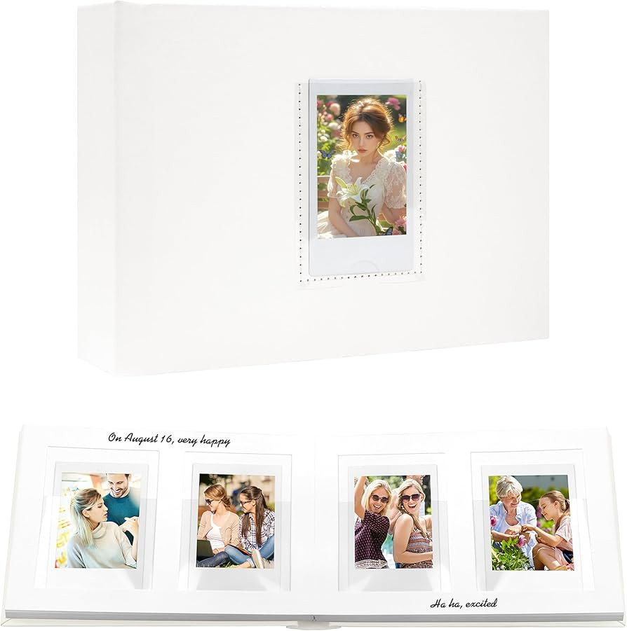 Veicevol Photo Album with Writing Space for Fujifilm Instax Mini 12 11 9 40 90 8 7 Evo Liplay Ins... | Amazon (US)