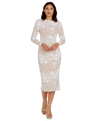Dress the Population Emery Women's Sequined Bodycon Midi Dress - Macy's | Macy's