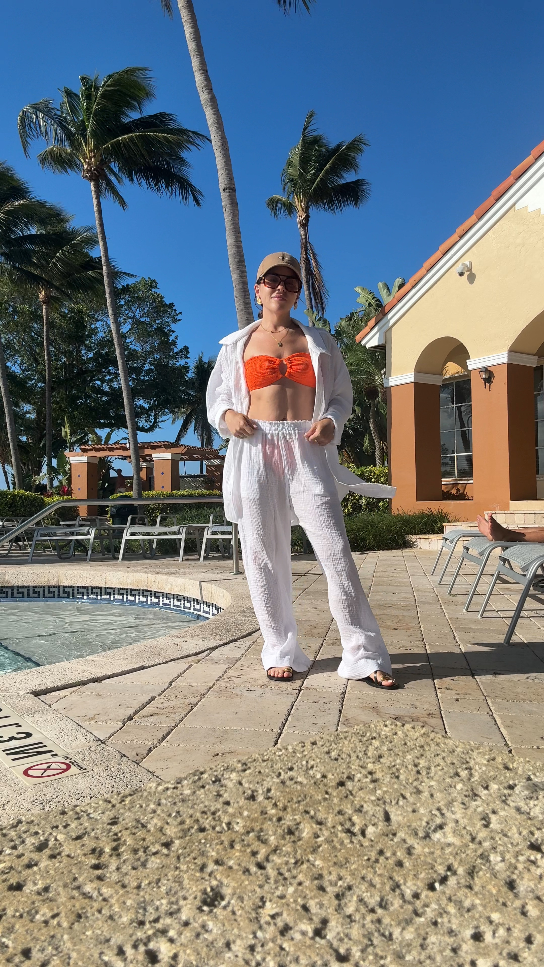 Todays swim and cover up in sunny florida! 

Bathing suit - small
Top - large
Pants- small 

#LTKpetite
