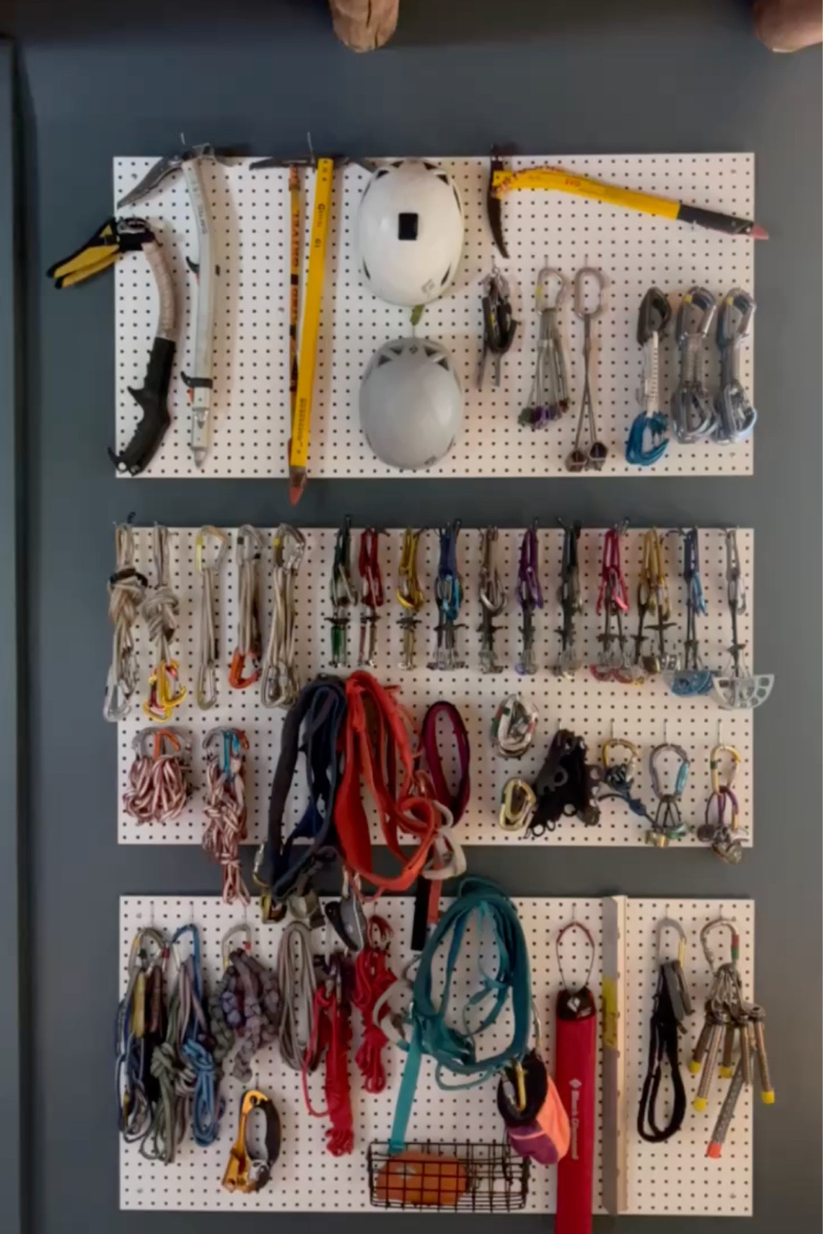 Pegboard organizer and hooks used for our hiking gear in the gear room 

#LTKstyletip #LTKfitness #LTKhome