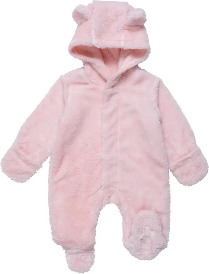 Cloud Minky Fleece Hooded Footie | Nordstrom