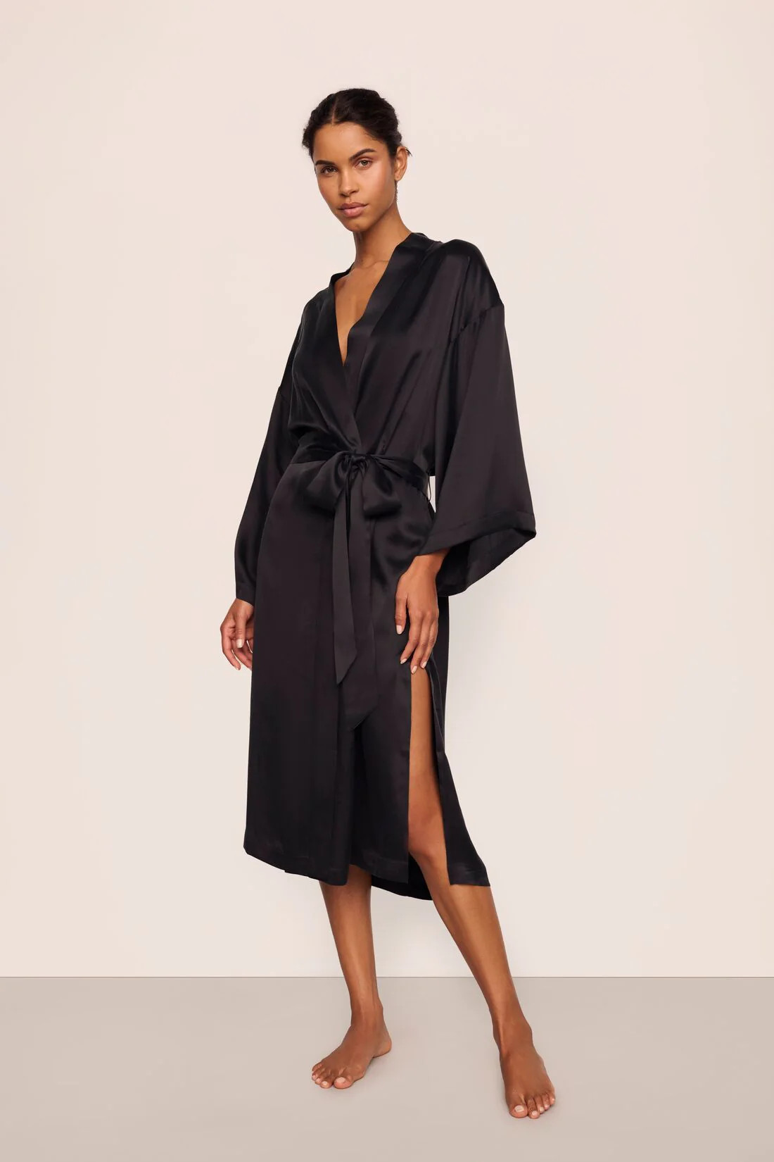 Inez Washable Silk Robe | Eberjey