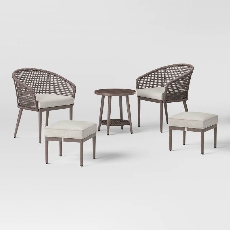 Weybridge 5pc Wicker Weave Patio Set - Threshold™ | Target