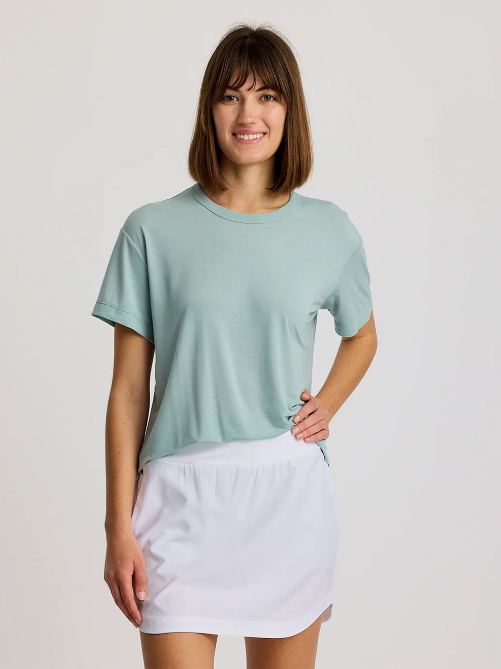 Women's Elevate Lightweight Tee - Bright White | Free Fly Apparel