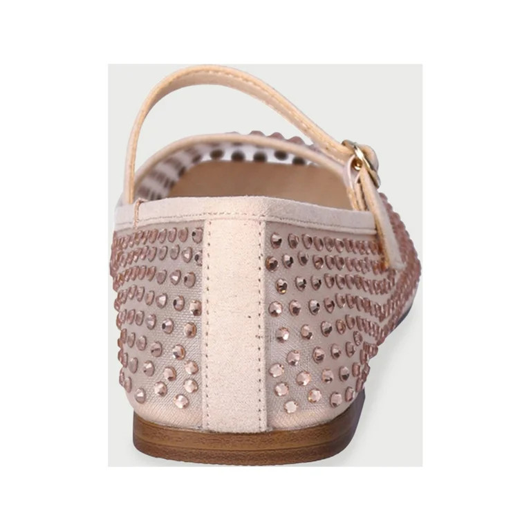 Scoop Mesh Ballet Flats with Rhinestones | Walmart (US)