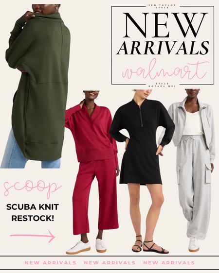 New arrival/restock alert 🚨 The Scoop scuba knit line has new pieces and restocks of our favorites! These are a look for less to the Spanx AirEssentials line and the quality and softness are 10/10. These are perfect for travel outfits and airport outfits! 

#LTKTravel #LTKStyleTip #LTKFindsUnder50