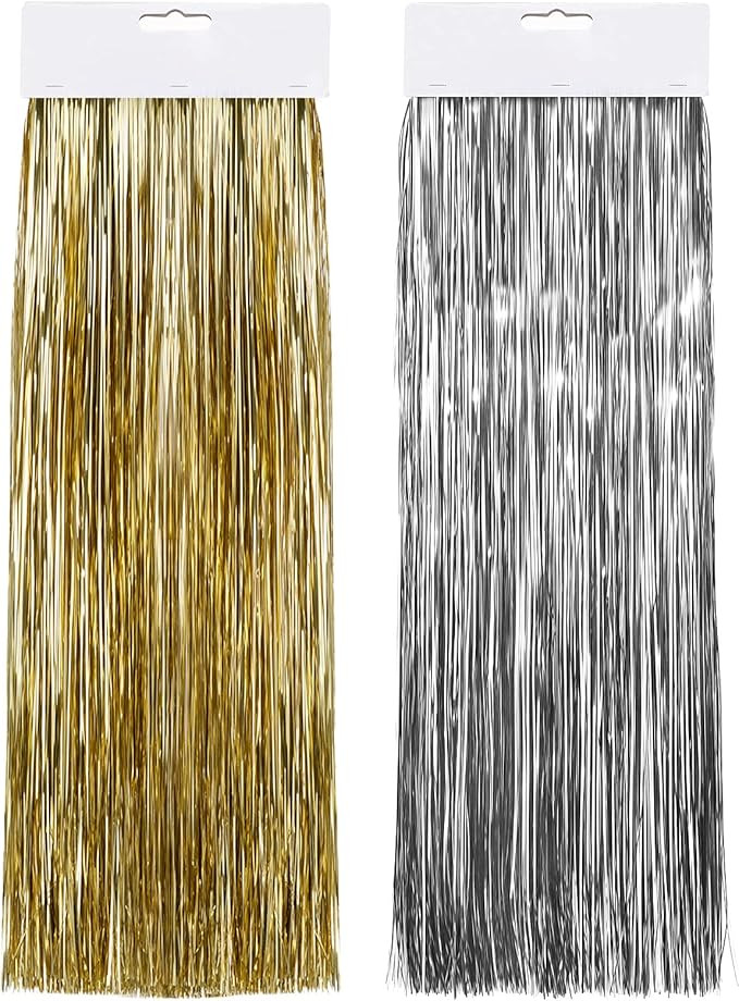 2500 Strands Christmas Tinsel Garland Decorations Tinsel Foil Fringe Icicles for Christmas Holida... | Amazon (US)