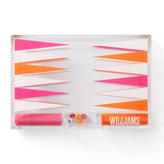 Acrylic Backgammon Game Set | Mark and Graham