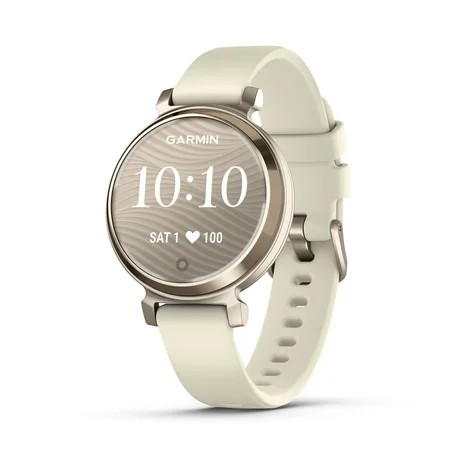 Garmin Lily 2, Small and Stylish Smartwatch, Hidden Display, Patterned Lens, Up To 5 Days Battery Life, Coconut/Cream Gold | Walmart (US)