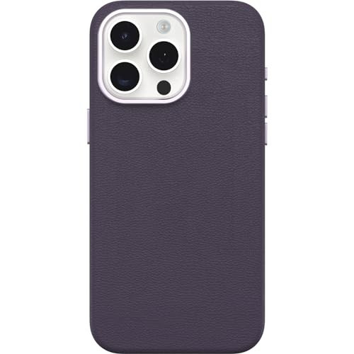 OtterBox iPhone 15 Pro Max Symmetry Series Cactus Leather for MagSafe - Plum Luxe (Purple), Snaps to MagSafe, Ultra-Sleek, Raised Edges Protect Camera & Screen | Amazon (US)