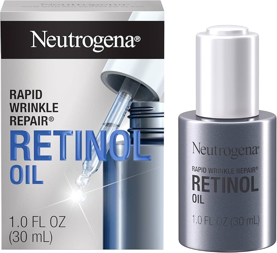 Neutrogena Retinol Face Oil .3% Concentrated, Rapid Wrinkle Repair, Daily Anti-Aging Face Serum t... | Amazon (US)