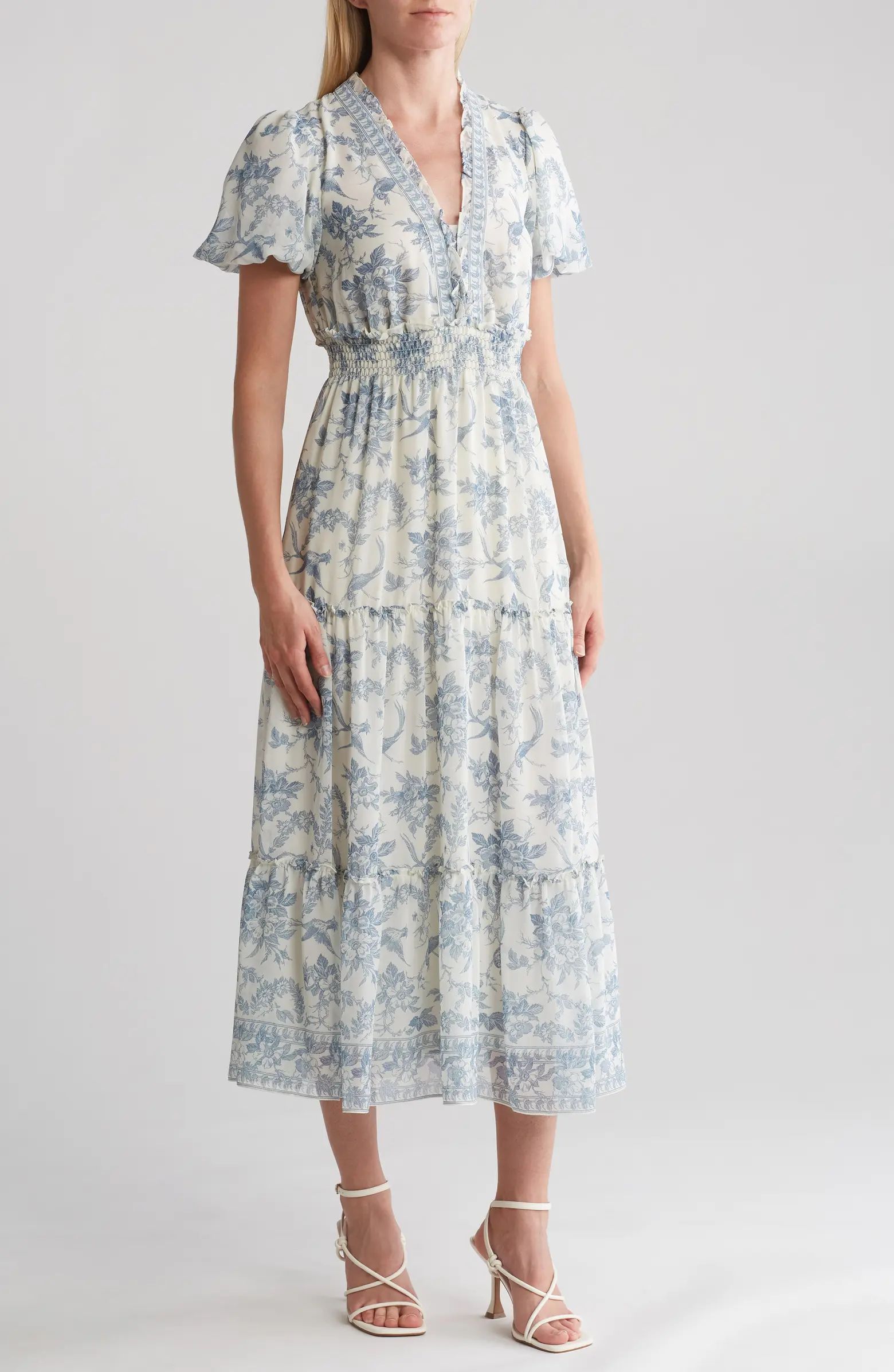 Georgette Smocked Maxi Dress | Nordstrom Rack