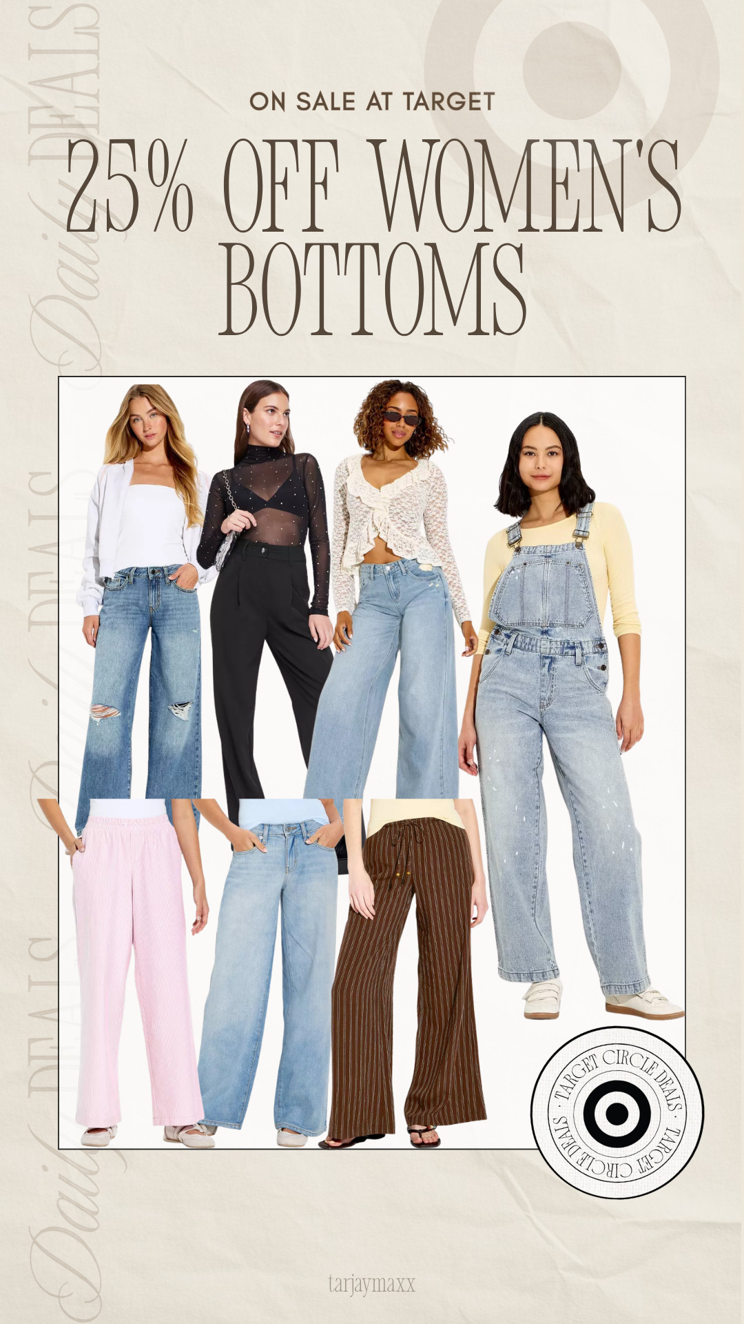 25% off bottoms at Target is such a good time to stock up on the jeans, trousers + easy throw on pants you’ll wear on repeat all spring!
spring outfits 2026, easter outfits women, spring outfits women, casual outfits, wide leg jeans, vacation outfits beach, date night outfits, plus size fashion, everyday outfits, target finds, spring style, affordable fashion 

 #LTKgrwm #LTKootd #LTKWorkwear