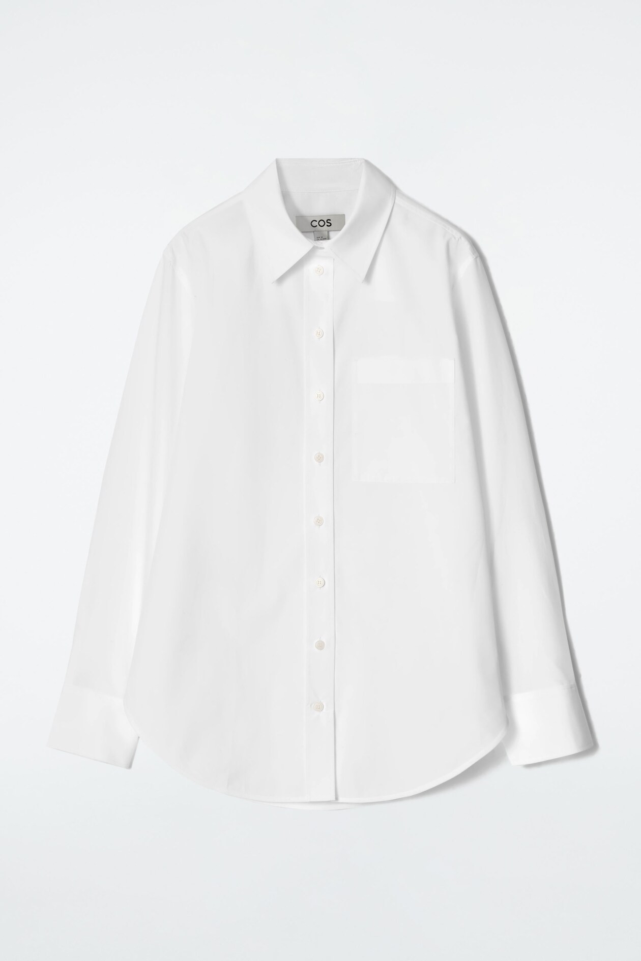 TAILORED PIMA COTTON SHIRT - WHITE | COS US | COS (US)