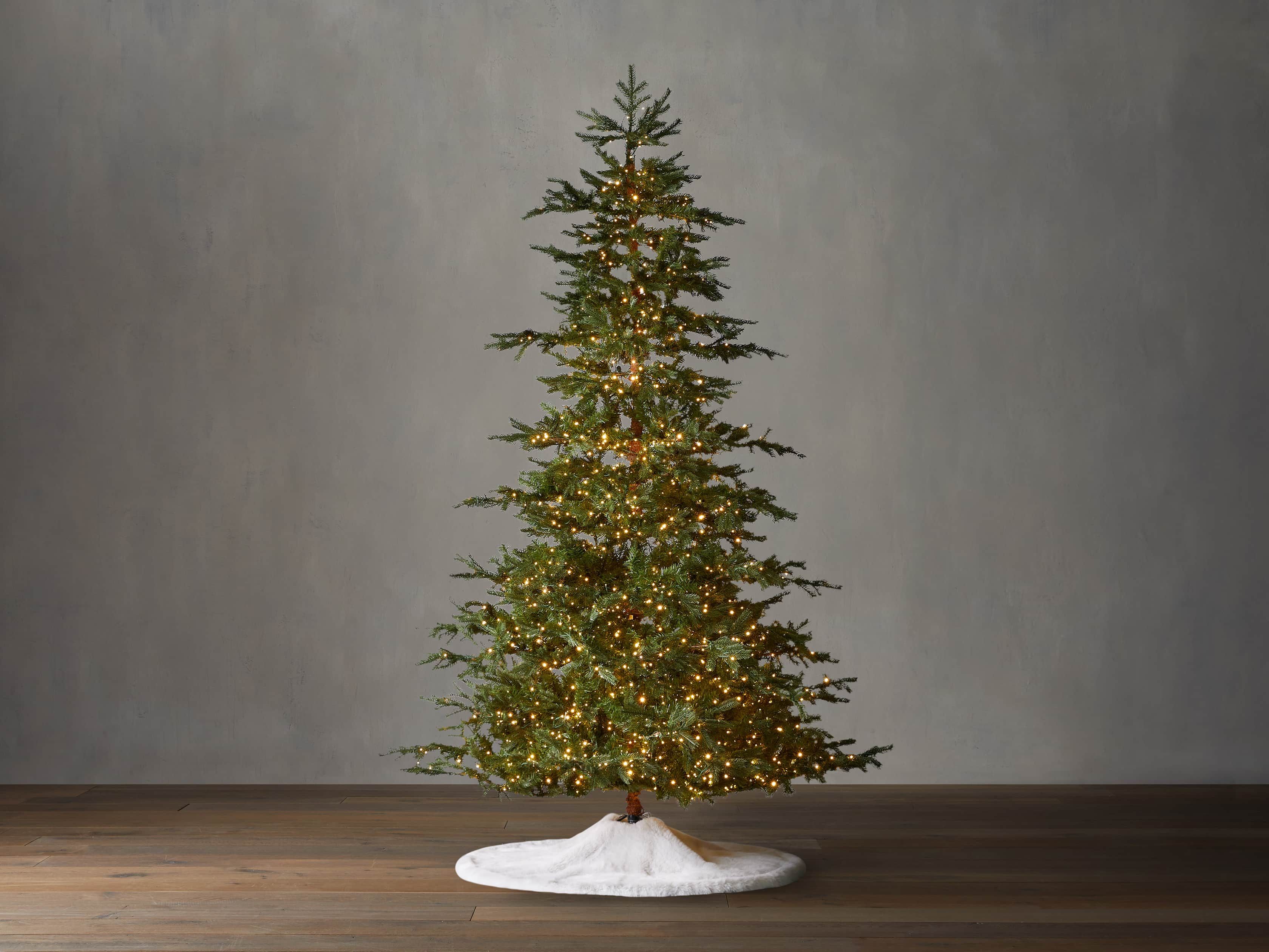 Pre-lit Faux Winter Pine | Arhaus