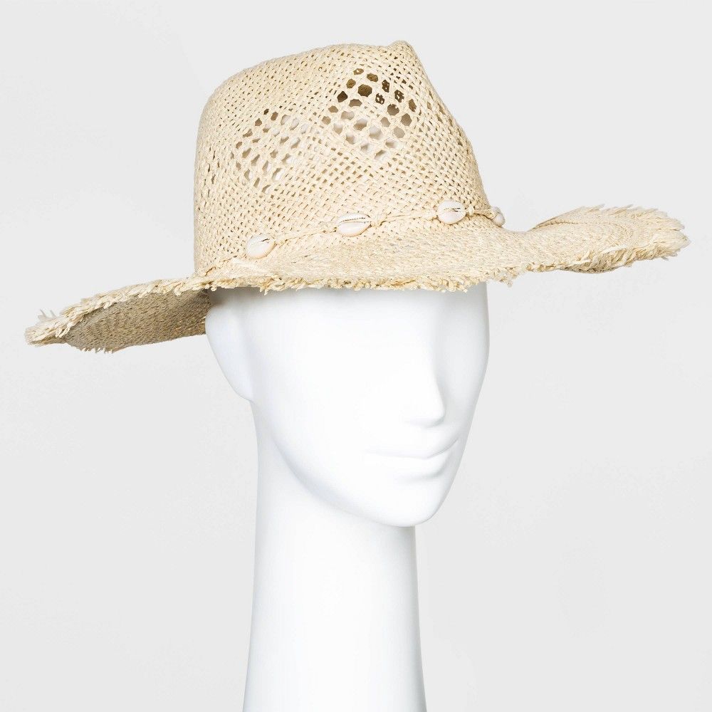 Women's Straw Rancher Hats - Universal Thread Natural One Size, Brown | Target