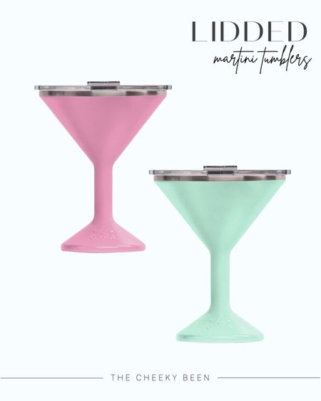 Lidded martini tumblers for the pool from Target!! 