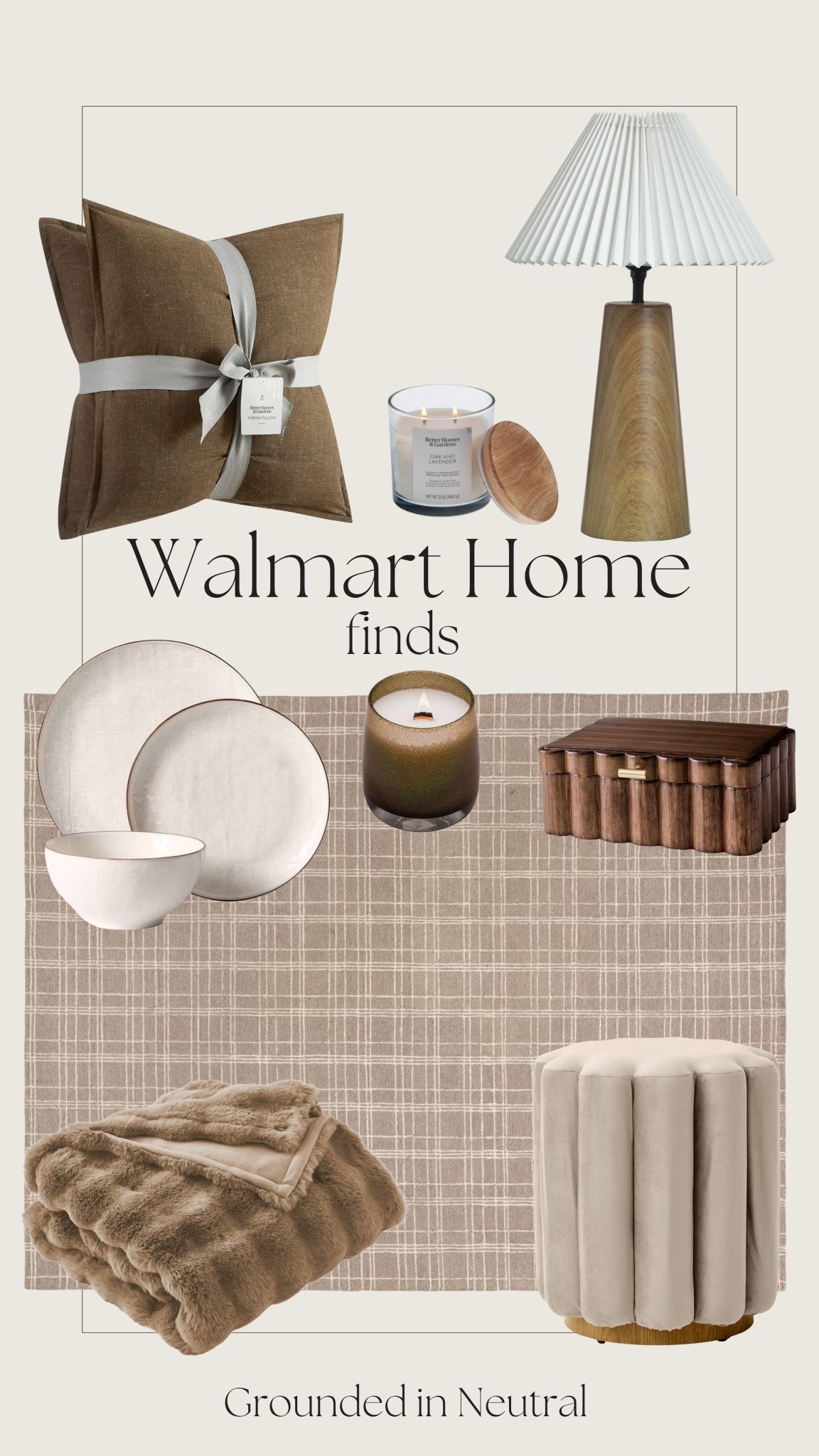 Walmart home finds that are giving designer but on a budget. Love these pieces. 🤎

#LTKSaleAlert #LTKFindsUnder100 #LTKHome