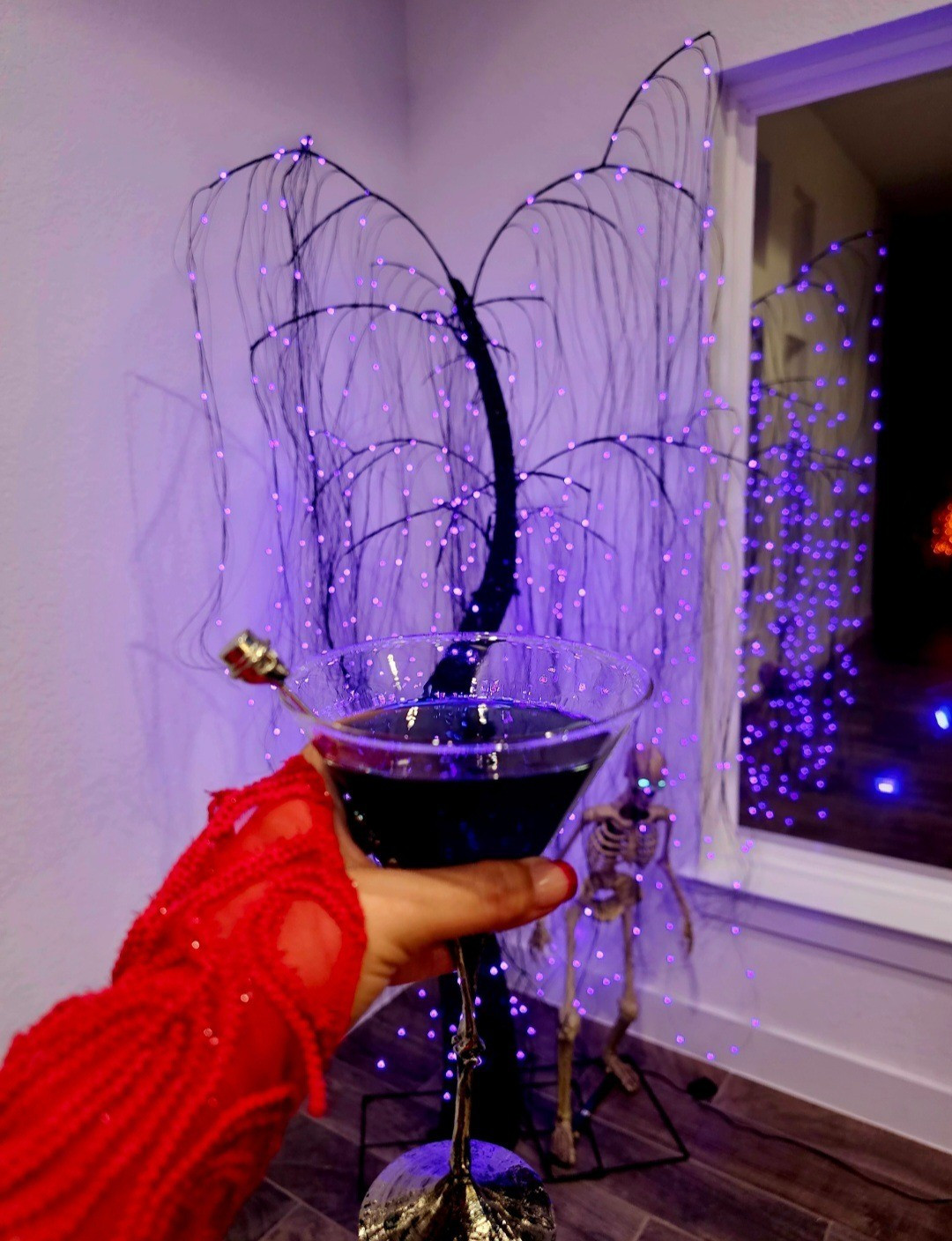 Modern Upscale Halloween martini glasses & skull picks! Picks arrive before Halloween. #modernhalloween #halloweendecor 

#LTKHalloween #LTKSeasonal