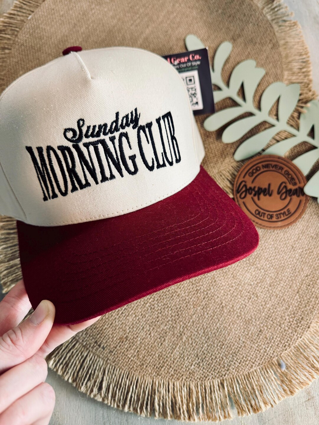 Christian Embroidered Hat, Sunday Morning Club Embroidered Hat, Vintage Baseball Cap, Jesus Truck... | Etsy (US)