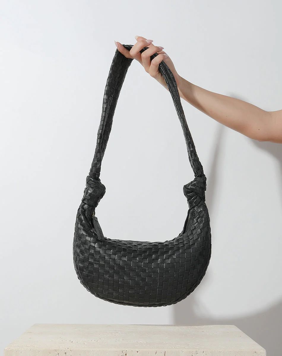 Shop Dalary Woven Hobo Bag Black | Cleobella | Cleobella LLC