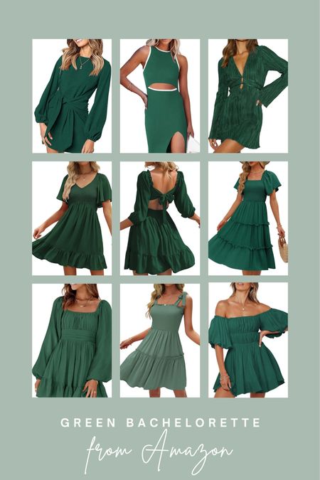 In the spirit of St. Patrick’s Day… a green dress round up from Amazon 🍀

Green theme bachelorette |  Wedding | wedding look | wedding guest dresses | green theme party | green bachelorette | lucky bride | what to wear to wedding events | wedding looks | outfit for wedding guest | spring dress | wedding season | rehearsal dinner | bridal shower | bachelorette party | Amazon wedding | Amazon Prime 

#LTKwedding #LTKSeasonal #LTKstyletip
