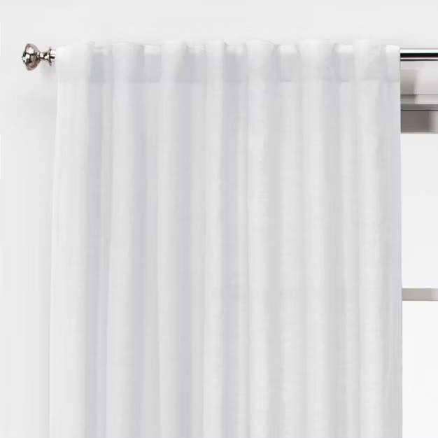 Linen Light Filtering Curtain Panel - Threshold™ | Target