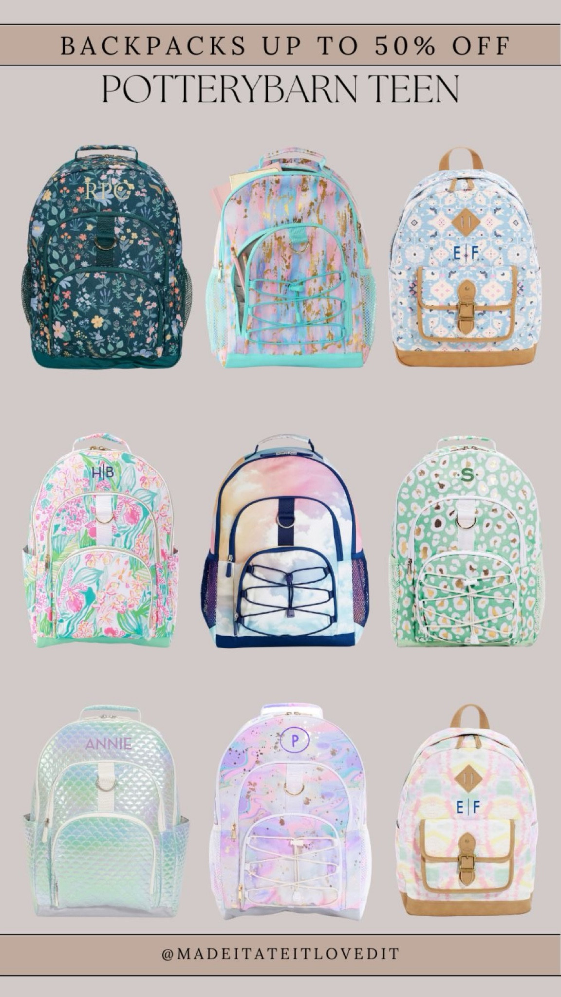 Upgrade your back-to-school style with Pottery Barn Teen's backpack sale. Enjoy up to 50% off on durable and trendy designs! Whether you need extra storage or a sleek look, now's the time to save.

#PotteryBarnTeen #BackToSchool #BackpackSale #TeenStyle #DormLife #SchoolEssentials #SaleAlert #BackToSchoolShopping

#LTKBacktoSchool #LTKSaleAlert