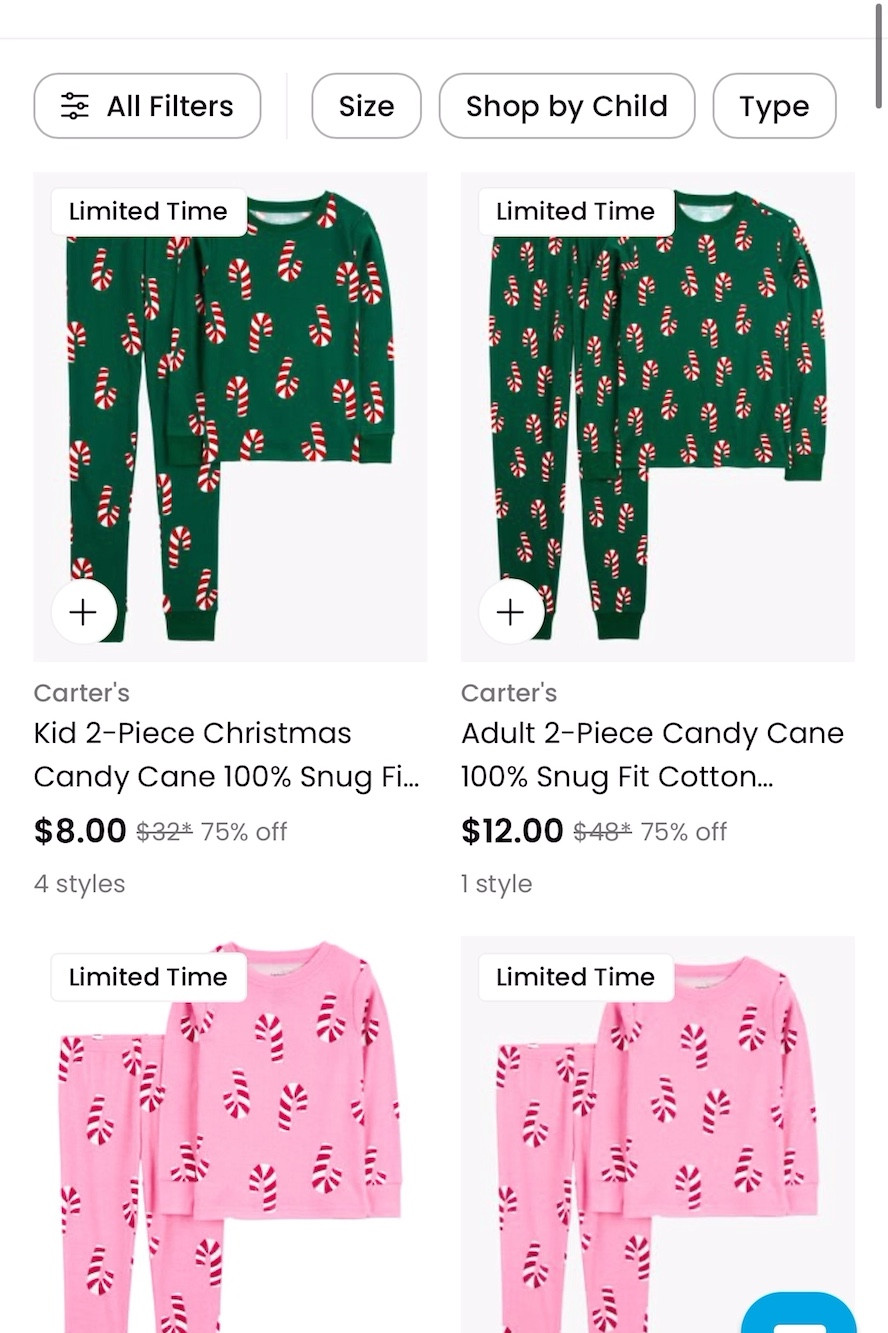 $6 kids pjs and $12 matching adult pjs🏃‍♀️‍➡️

#LTKHoliday #LTKFamily #LTKSeasonal