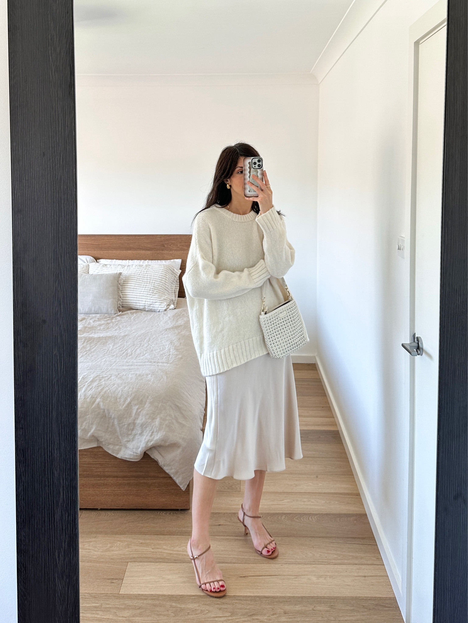 Wearing oversized sweater in size S, skirt in size S, and shoes in my usual AU9. Bag is 15% off with JAMIELOVESSABEN15

#LTKsalealert #LTKCyberWeek #LTKaustralia